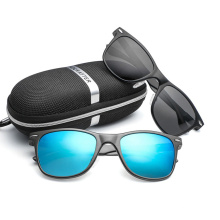 New brand high-end men's and women's rice nail sunglasses ultra light aluminum-magnesium polarized sunglasses